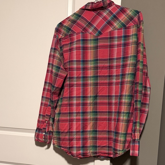 Ralph Lauren Red and Green Plaid Button-Down Shirt - Picture 3 of 3